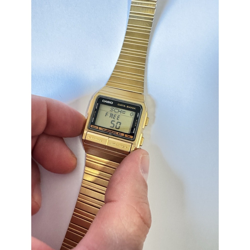 Casio Databank Watch 675 DB-20 Digital Quartz Men's Watch Phone # Storage - Picture 8 of 9